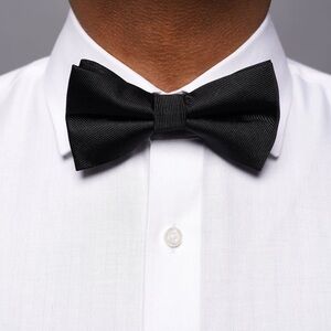The Tie Bar Black Grosgrain Bow Tie